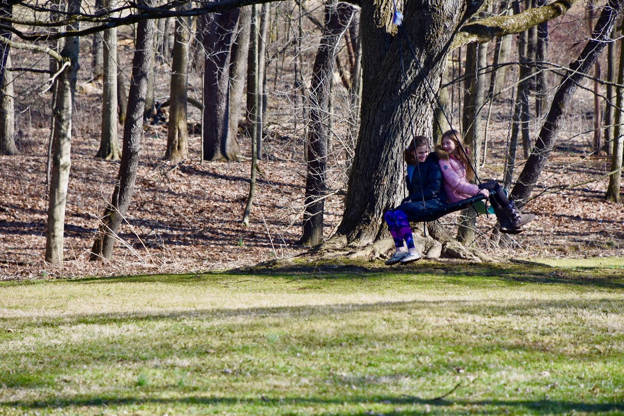 Girls swing